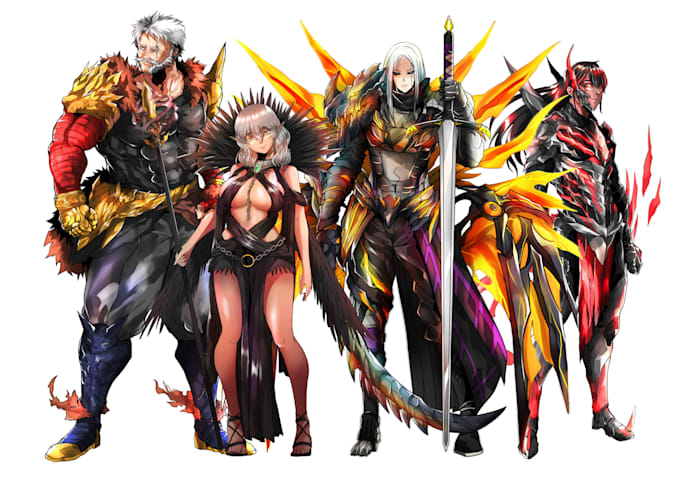 draw character design in japan or manga style