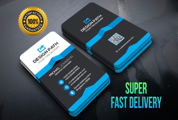 Review I will create 4 different business card design within 5 hours