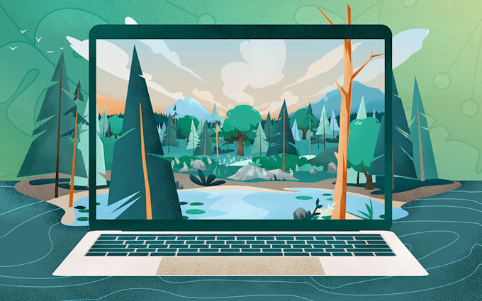create an original illustration perfectly