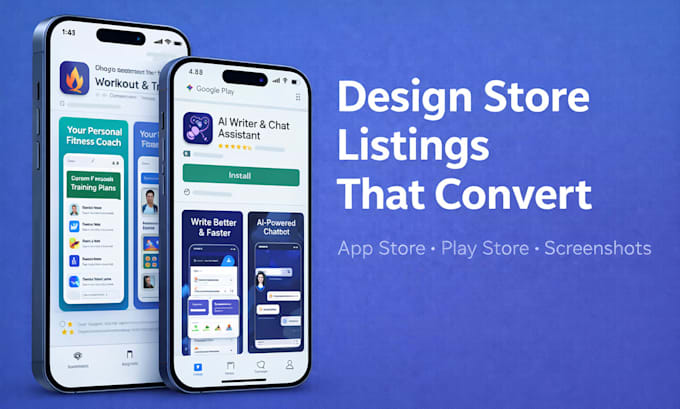 design app store and play store screenshots that convert