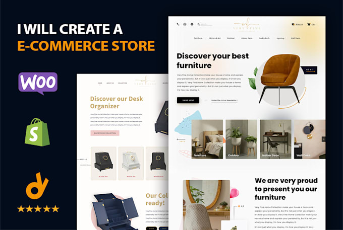 create selling ecommerce website for your store