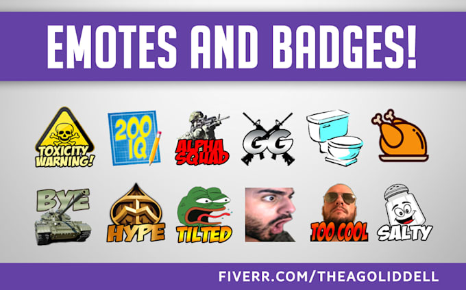 Make twitch channel points, emotes and badges by Theagoliddell