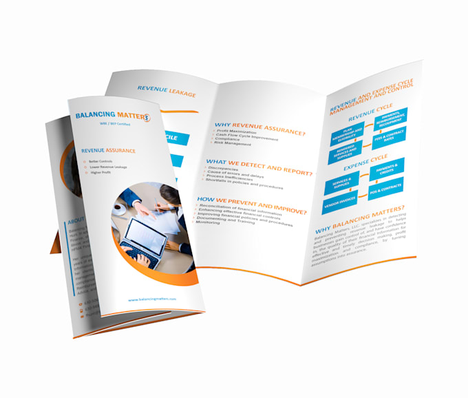 design a clean, creative flyer, trifold brochure