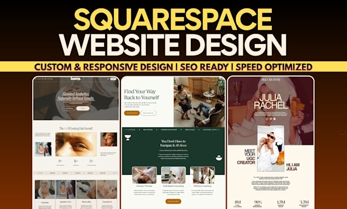 build squarespace website design, website development
