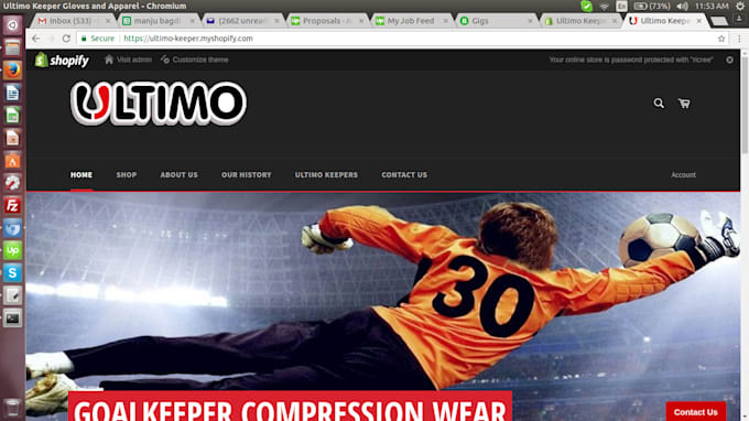 setup shopify online shopping store