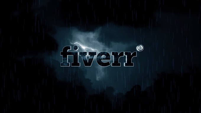 make 2 horror scary dark thunder logo intro video