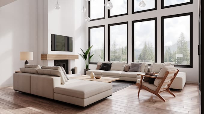 design and render the interior or exterior that you need