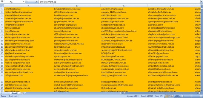 Provide Uae Business Emails For Email Marketing By Masterkey313