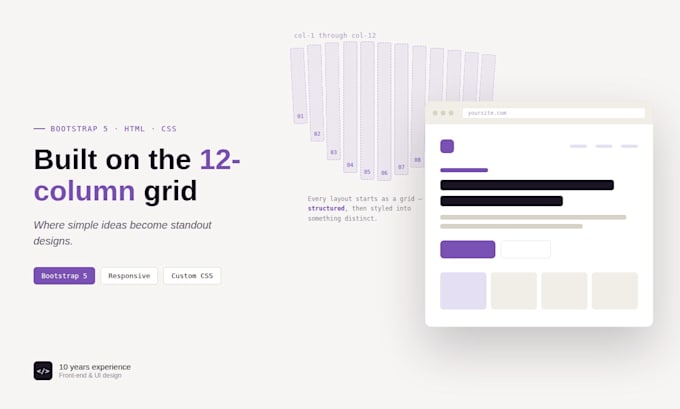 create a responsive bootstrap 5 website template