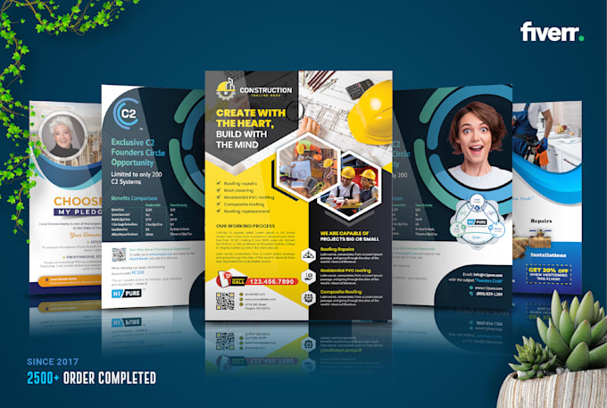 design professional flyer or poster