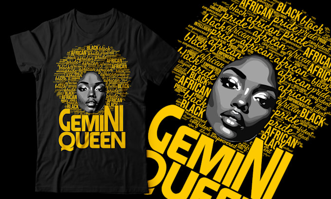 do trendy typography afro t shirt design