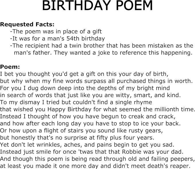Write A Poem To Make Someone Smile By Toniclarquist Fiverr