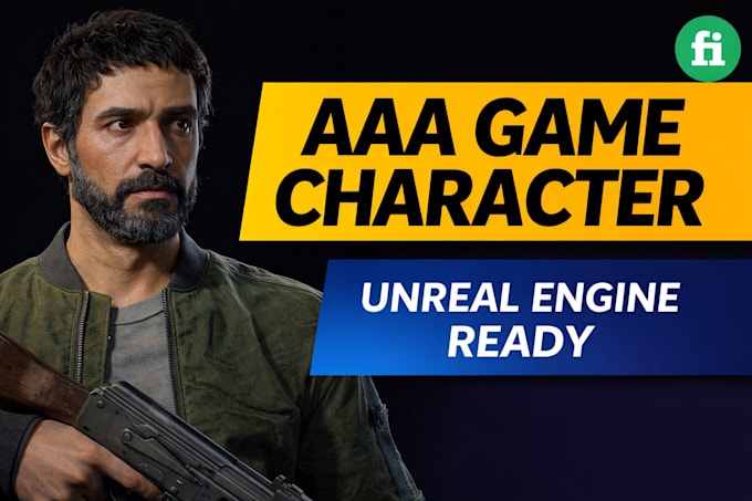 create realistic aaa game characters for unreal  projects