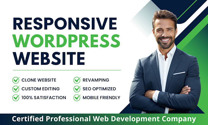 do responsive wordpress website design and customization