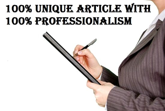 write professional article or blog post in 24 hrs
