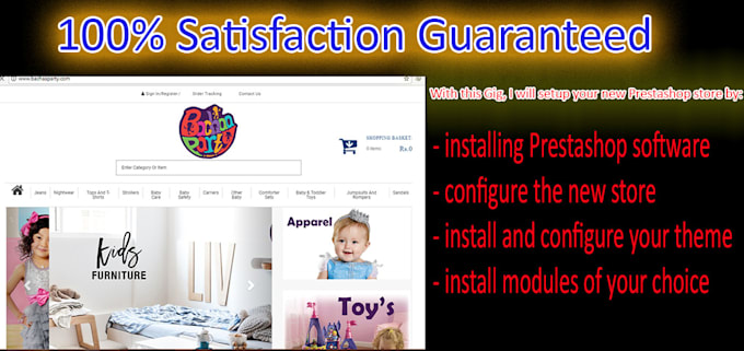 install and configure prestashop