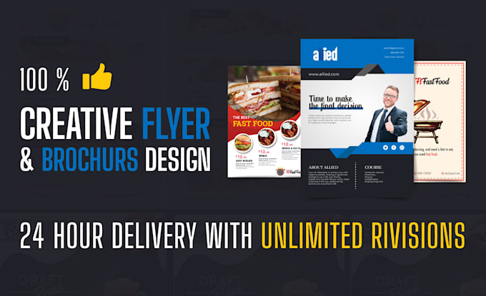 create professional brochures, flyers design