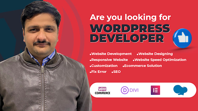 create wordpress website design and development