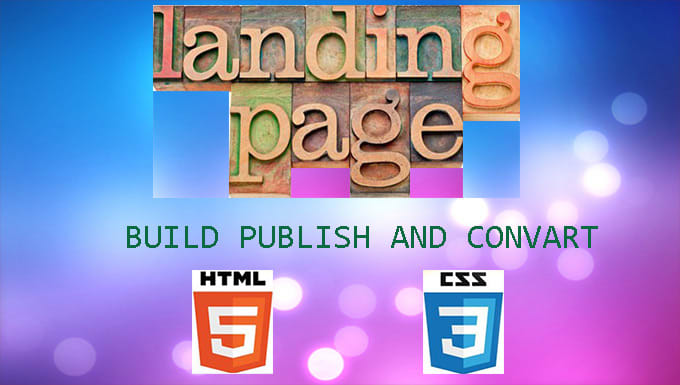 design landing page or squeeze page