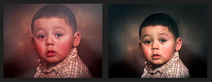 refine, restore, old or torn picture
