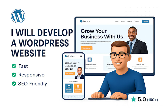 develop a wordpress website