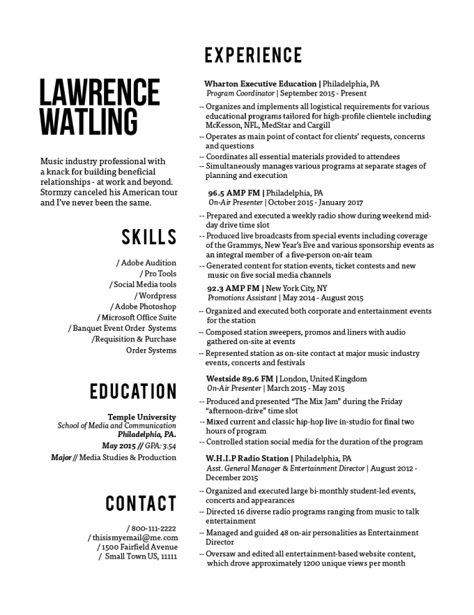 Help You Land Your Dream Job With A Resume Redesign By Paigekylee