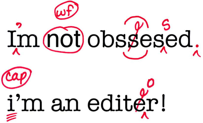 professionally proofread and edit your writing