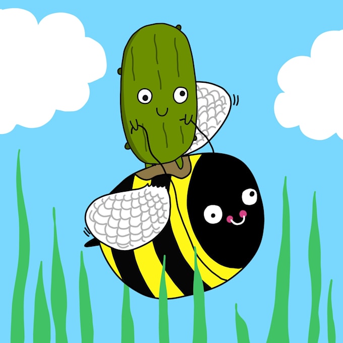 create a custom doodle illustration for you