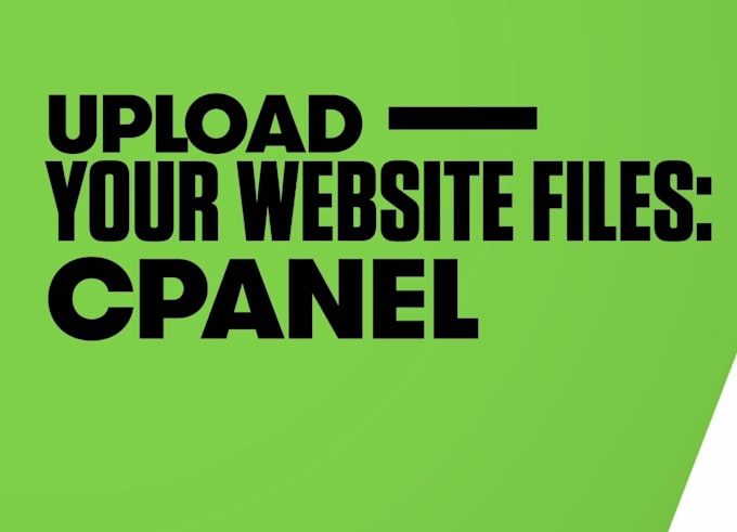 upload or transfer website to cpanel