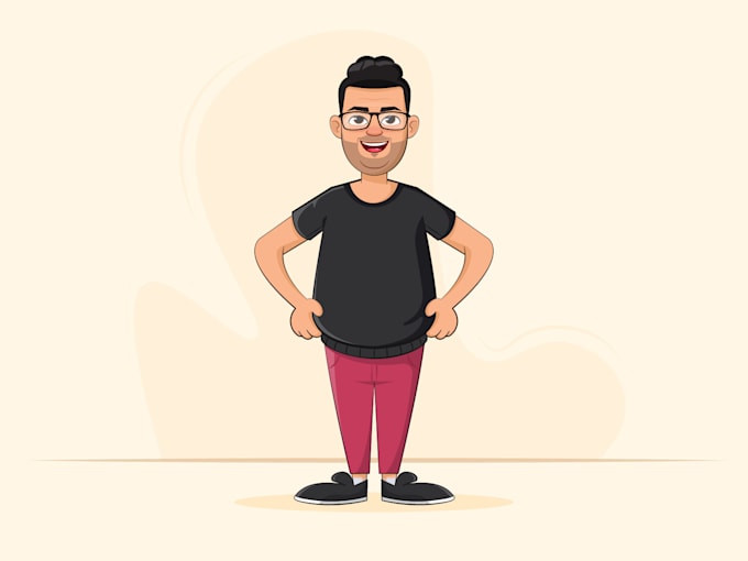 be drawing cartoon characters