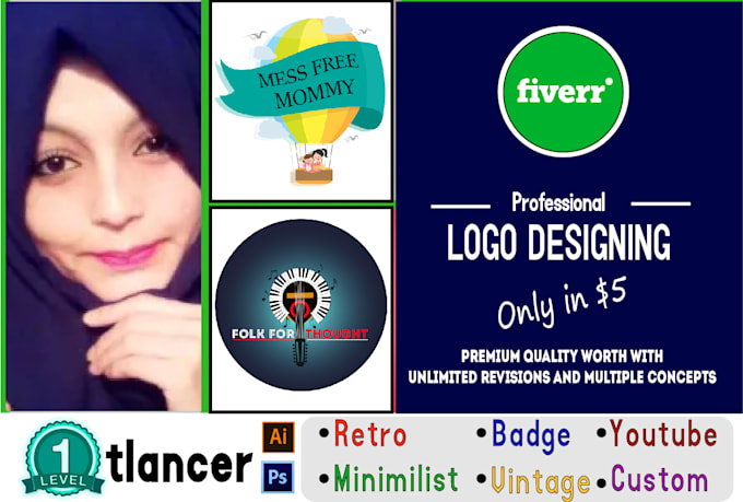do bespoke minimal flat retro logo badge vintage designs