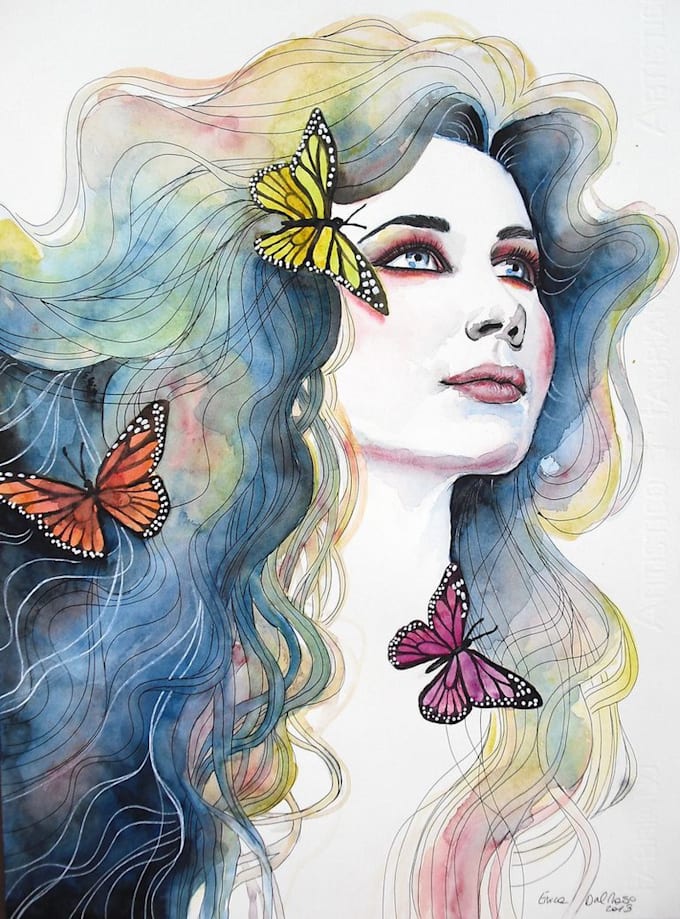 do a watercolor illustration