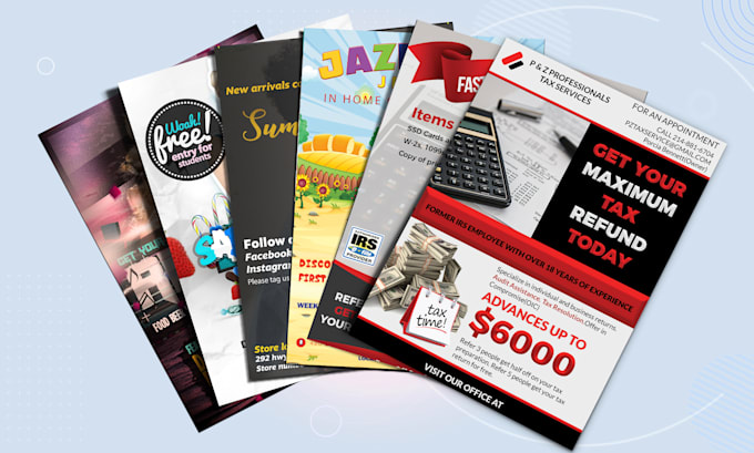 design professional flyer, poster, brochure for business marketing