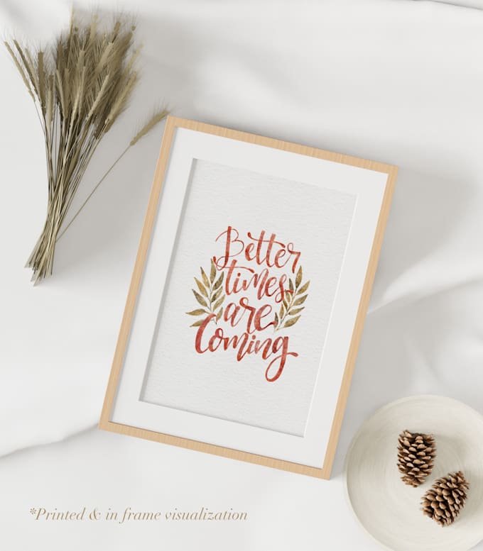 do custom digital hand lettering watercolor