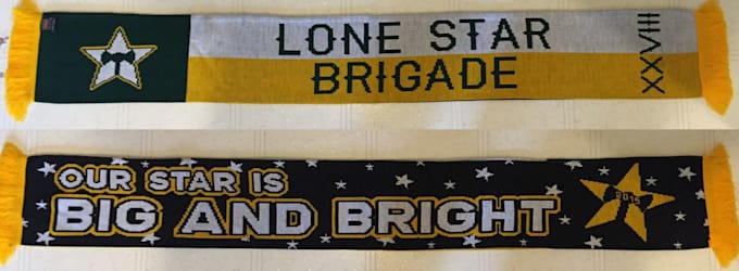 design a custom soccer scarf for you