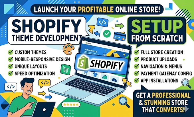 setup shopify store and customize theme