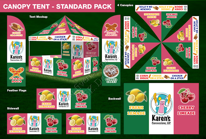 create print ready canopy tents, flags and table covers for print shops