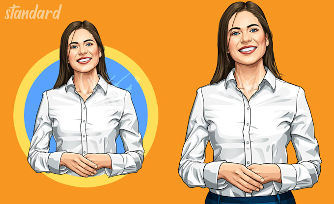draw your amazing cartoon portrait in 24 hours