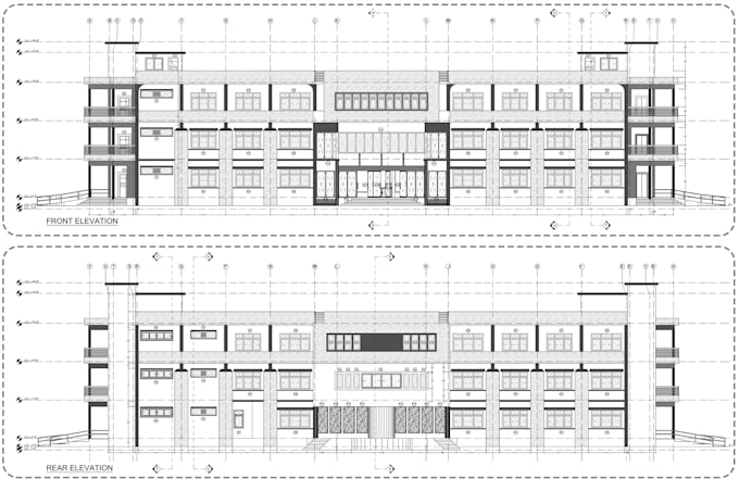 make detailed architectural drawing