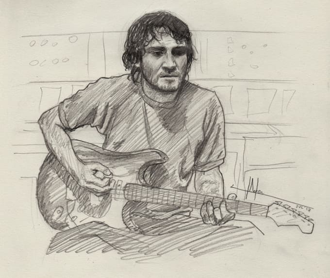 draw a portrait in a sketch style