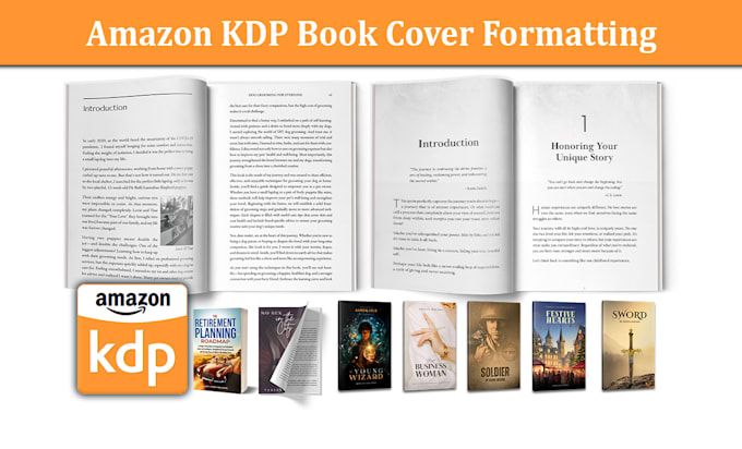 do book cover formatting for amazon KDP ebook paperback, hardcover and acx