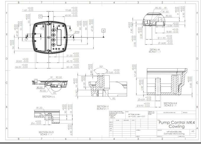 make drafting , technical drawing for manufacturing