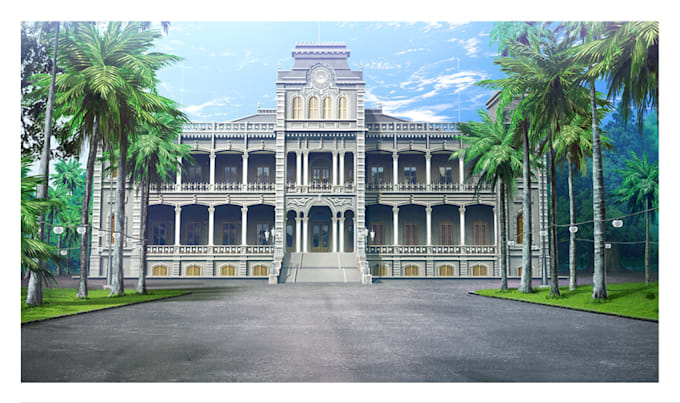 we provide background paintings for animated films and games
