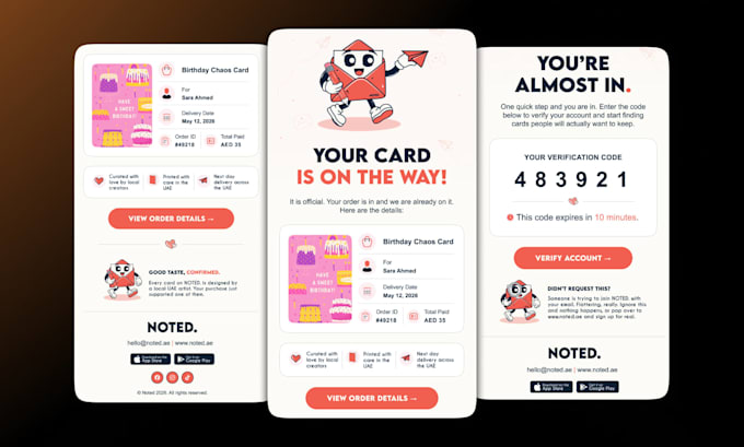 design premium custom HTML email template