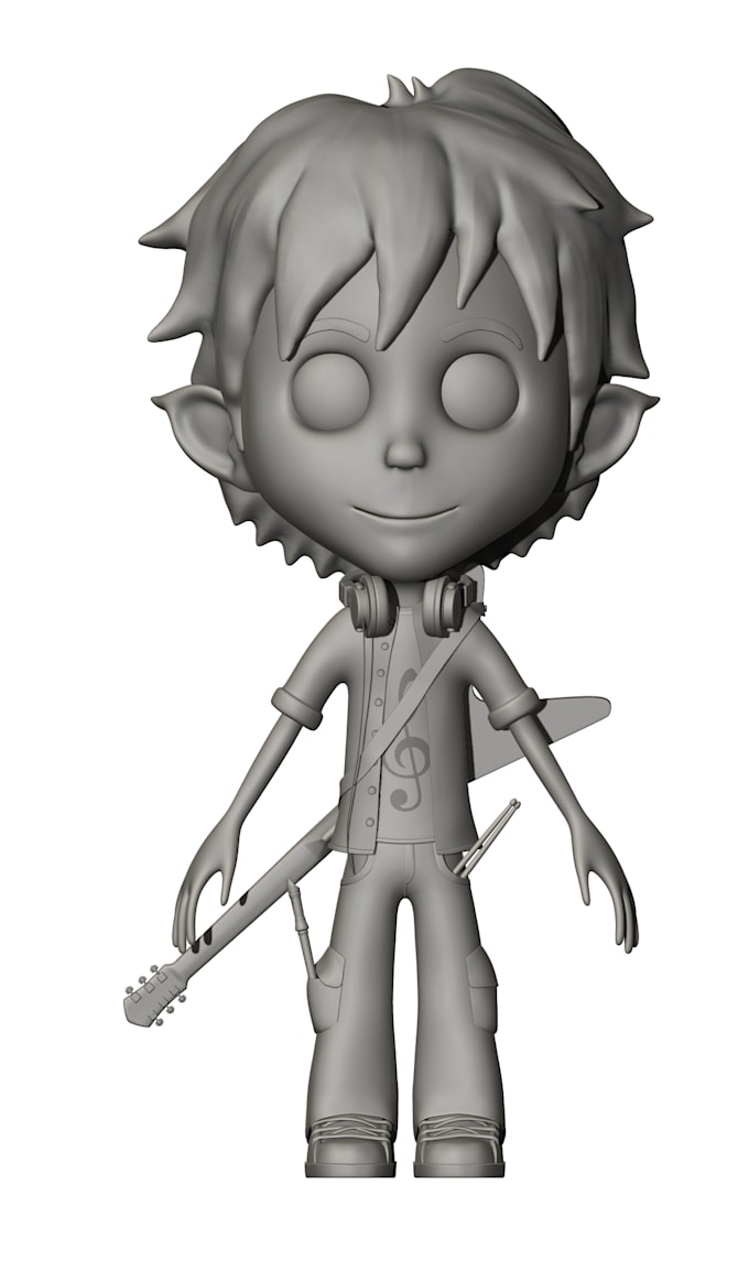3d model or sculpt a character