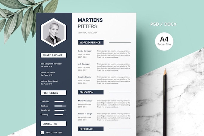 design latest resume for your personality
