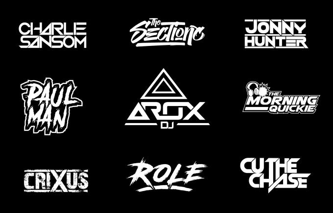 Do dj typography , band , rap, rock producer any brand logo by ...