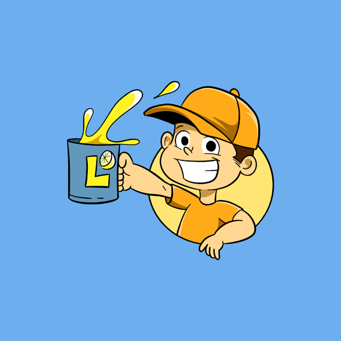do cute cartoon mascot logo