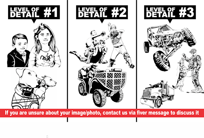 draw custom black and white vector art, silhouette, line art, stencil design