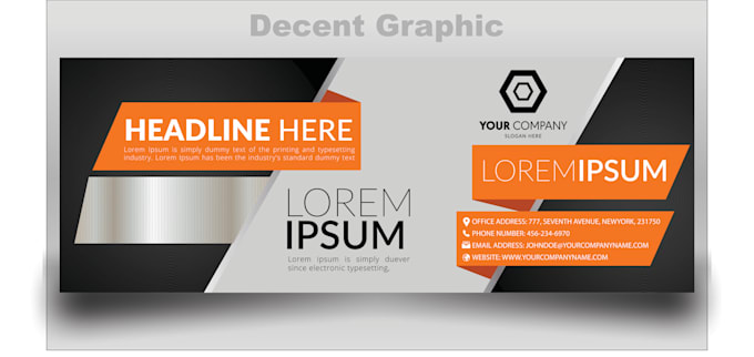 creat uniqe and modern facebook cover within 24 hours